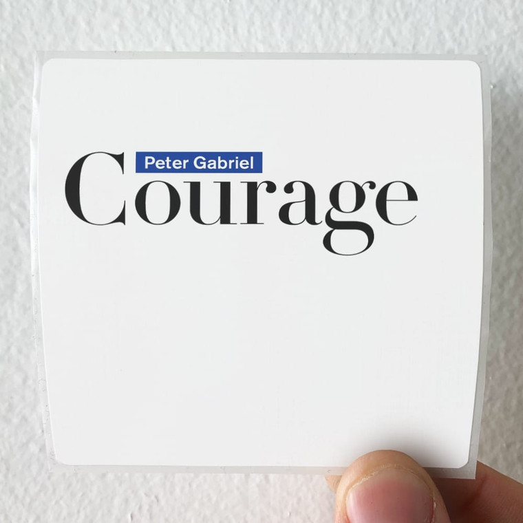 Peter Gabriel Courage Album Cover Sticker