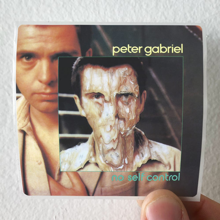 Peter Gabriel No Self Control Album Cover Sticker