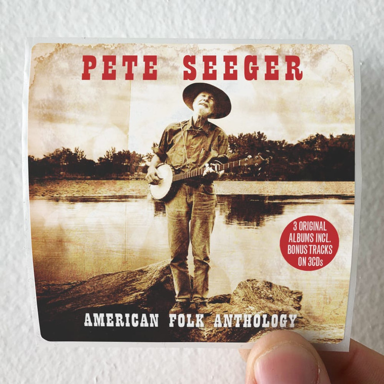 Pete Seeger American Folk Anthology 1 Album Cover Sticker