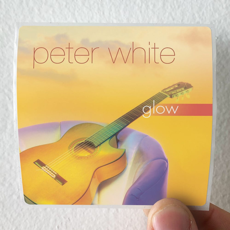 Peter White Glow Album Cover Sticker