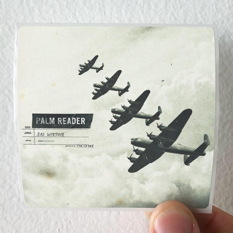Palm Reader Bad Weather Album Cover Sticker