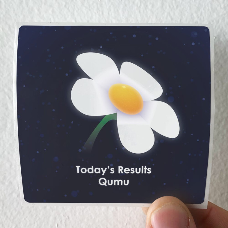 Qumu Todays Results Album Cover Sticker
