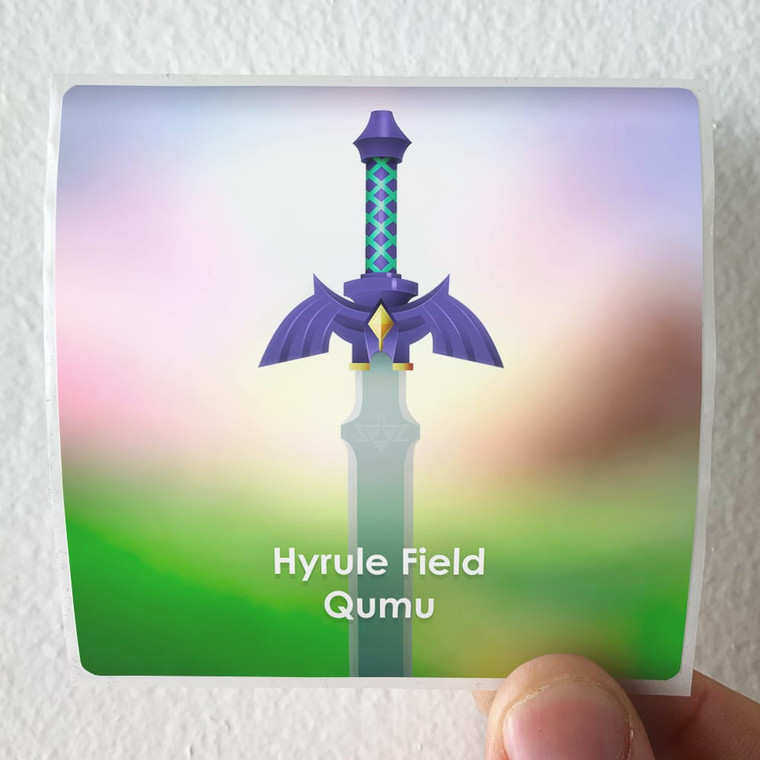 Qumu Hyrule Field From The Legend Of Zelda Ocarina Of Time Album Cover Sticker
