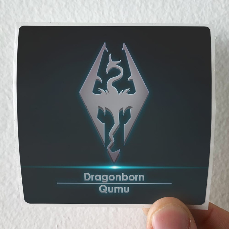 Qumu Dragonborn From The Elder Scrolls V Skyrim Album Cover Sticker