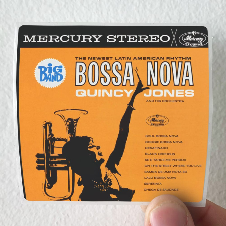 Quincy Jones Big Band Bossa Nova Album Cover Sticker