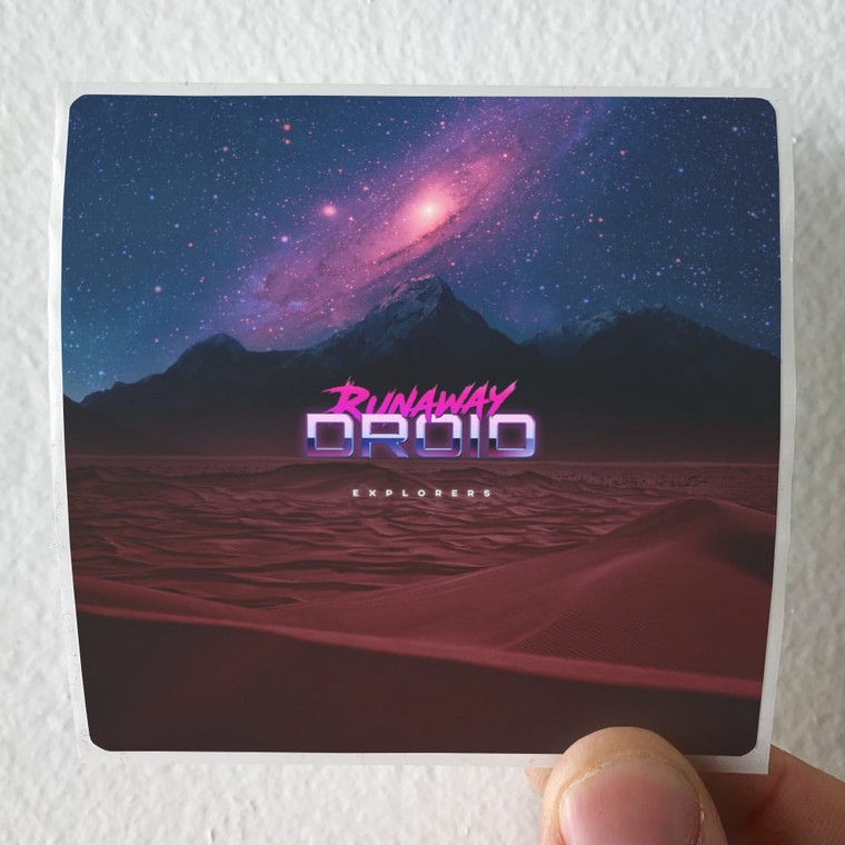 Runaway Droid Explorers Album Cover Sticker
