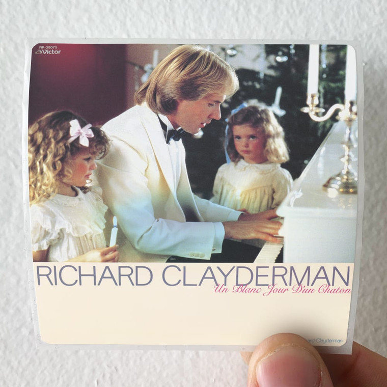 Richard Clayderman Un Blanc Jour Dun Chaton Album Cover Sticker