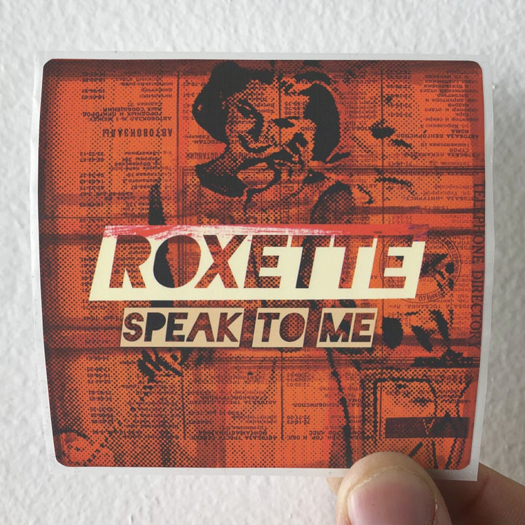 Roxette Speak To Me 1 Album Cover Sticker