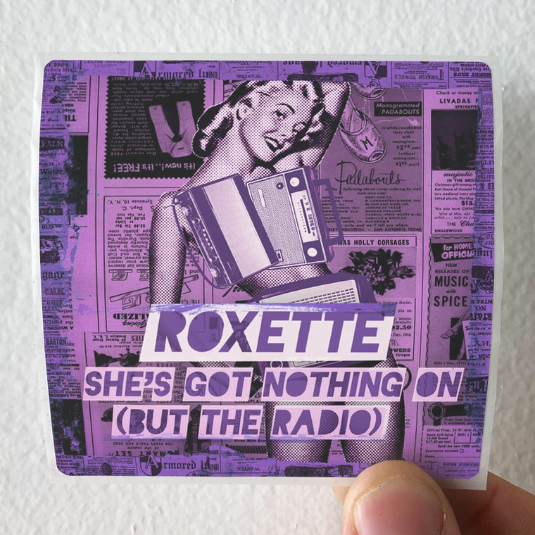 Roxette Shes Got Nothing On But The Radio 1 Album Cover Sticker Roxette Shes Got Nothing On But The Radio 1 Album Cover Sticker