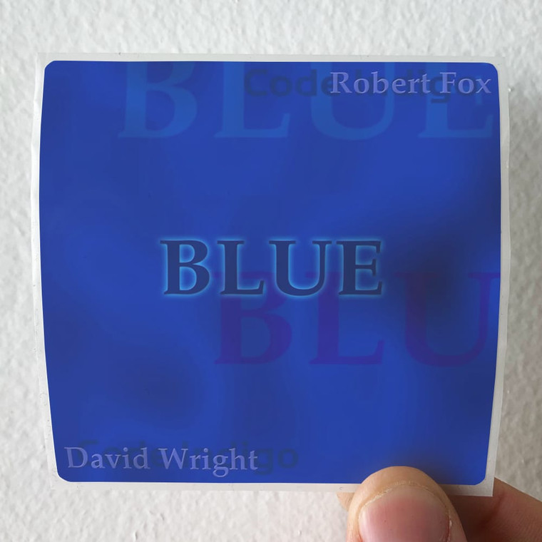 Robert Fox Blue Album Cover Sticker