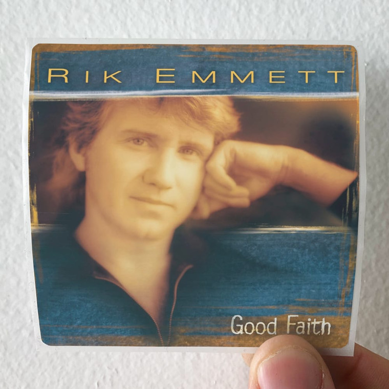 Rik Emmett Good Faith Album Cover Sticker