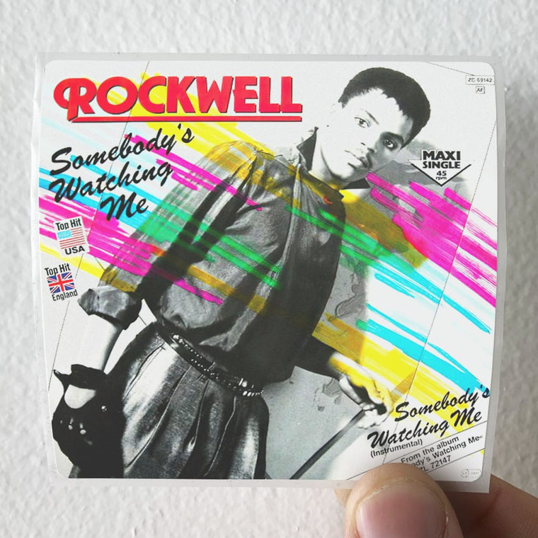 Rockwell Somebodys Watching Me 1 Album Cover Sticker