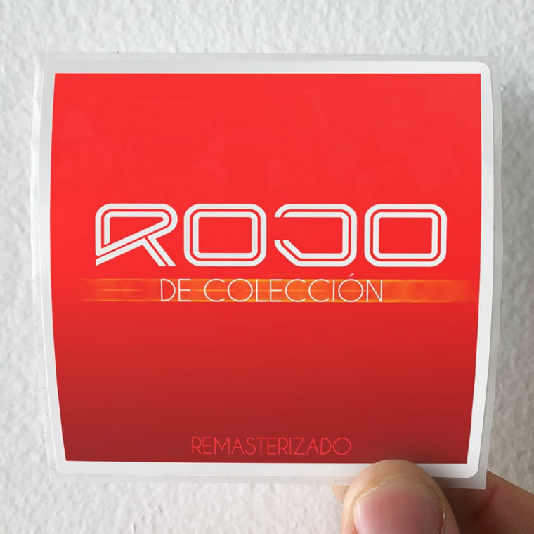 Rojo Rojo De Coleccin Remasterizado Album Cover Sticker