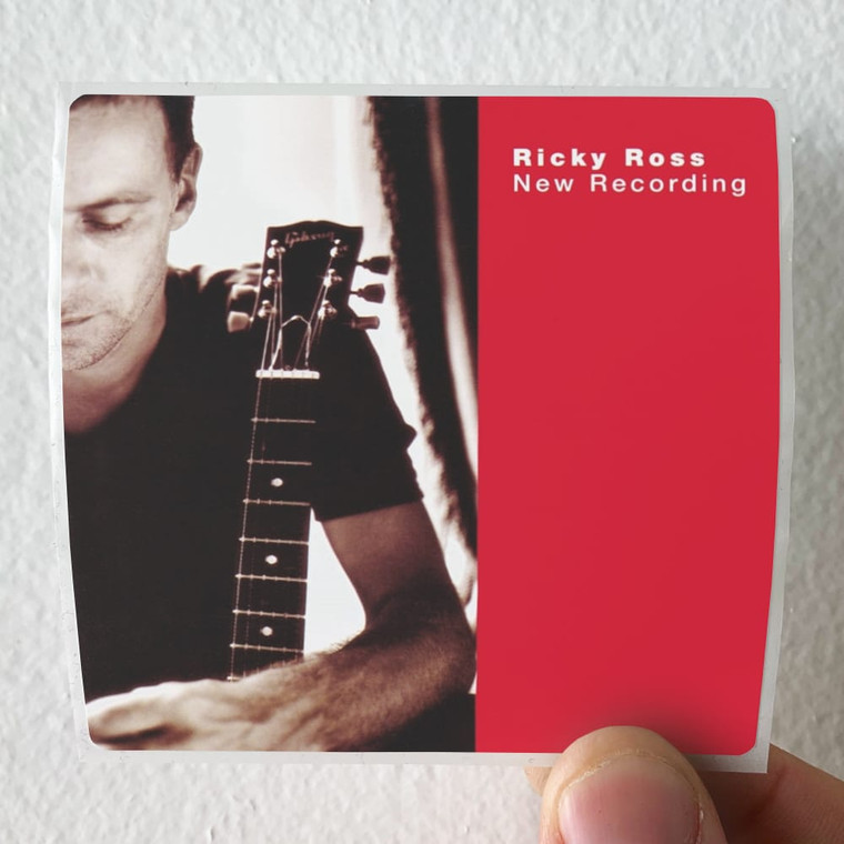 Ricky Ross New Recording Album Cover Sticker