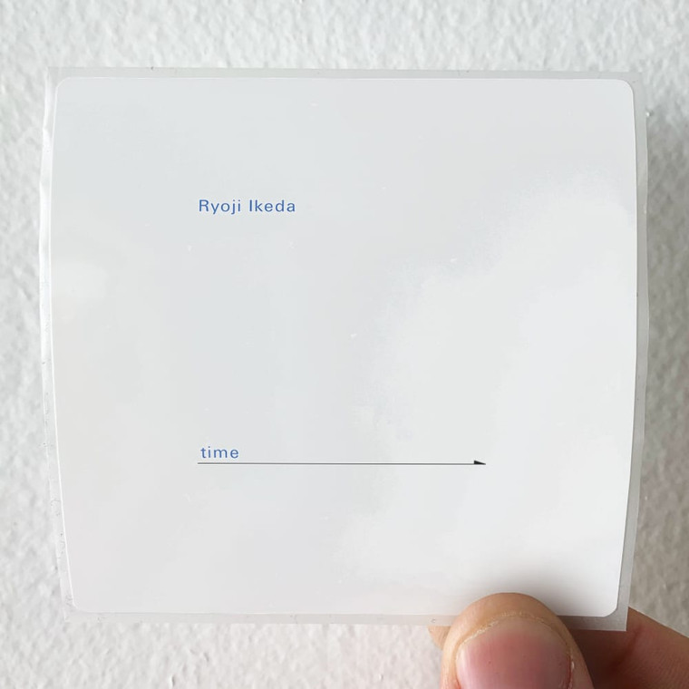 Ryoji Ikeda Time And Space Album Cover Sticker