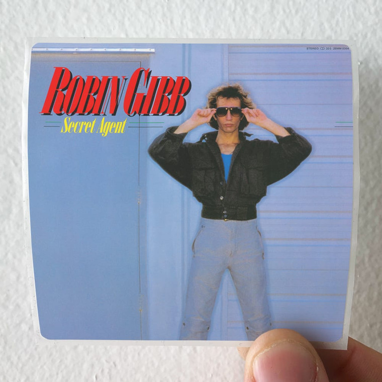 Robin Gibb Secret Agent Album Cover Sticker