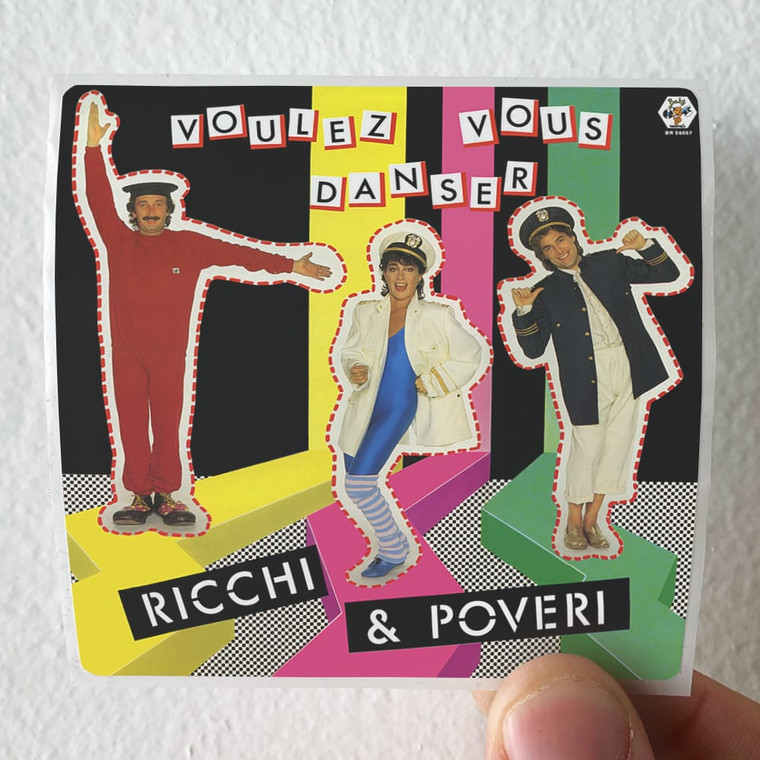 Ricchi e poveri Voulez Vous Danser Album Cover Sticker