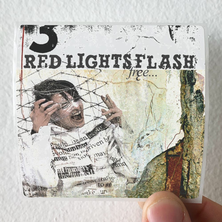 Red Lights Flash Free Album Cover Sticker