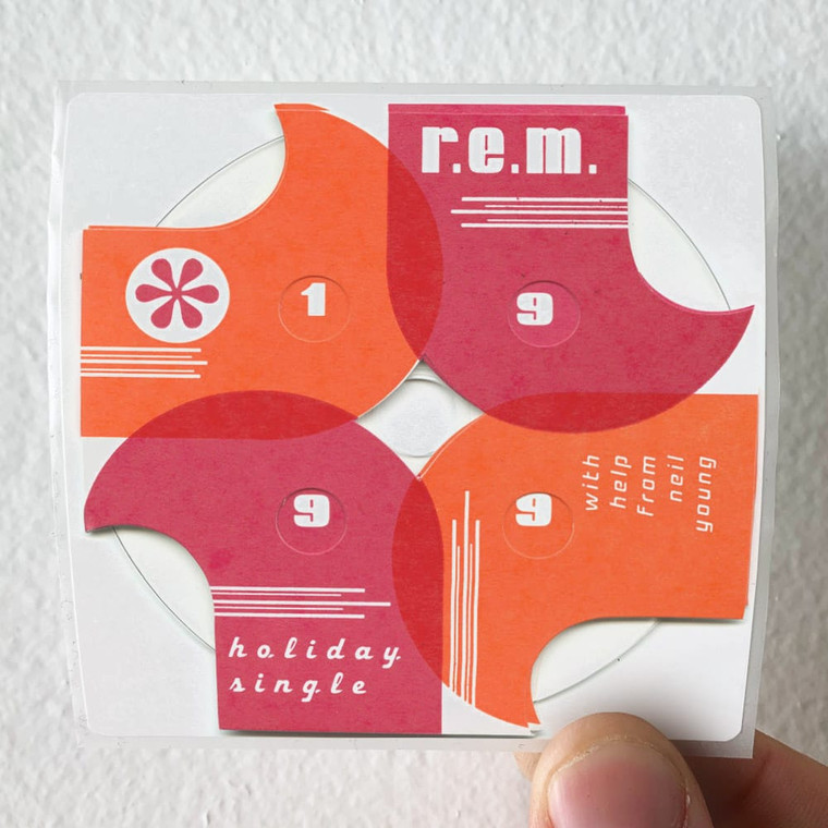 REM 1999 Fanclub Single Album Cover Sticker