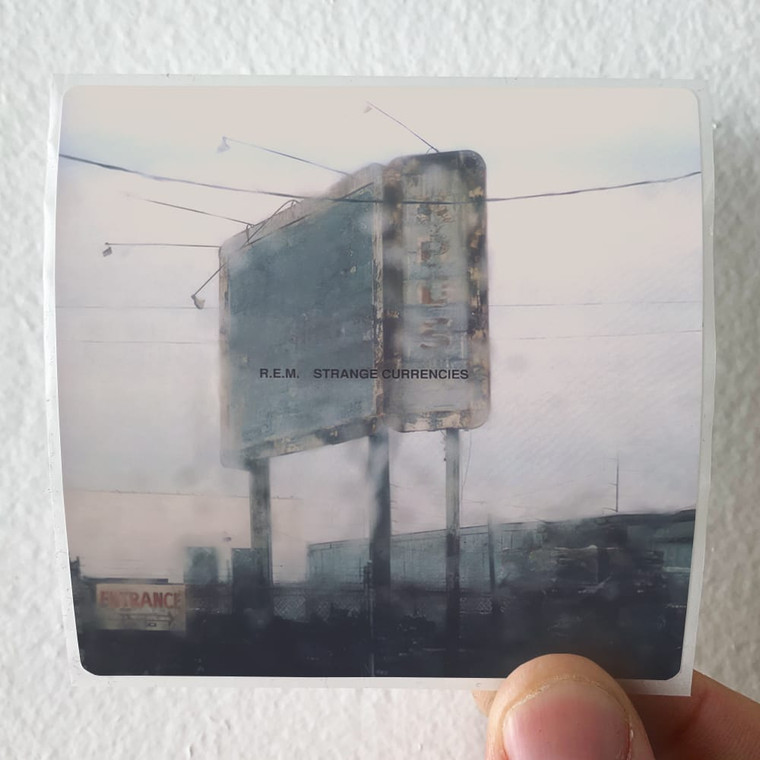 REM Strange Currencies Album Cover Sticker