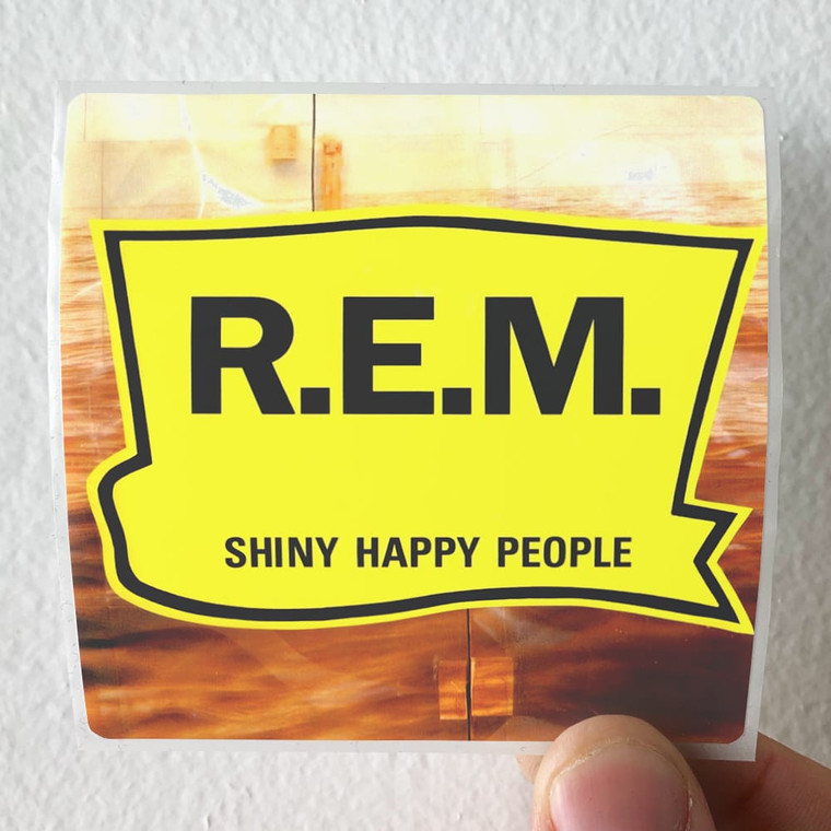 REM Shiny Happy People 2 Album Cover Sticker