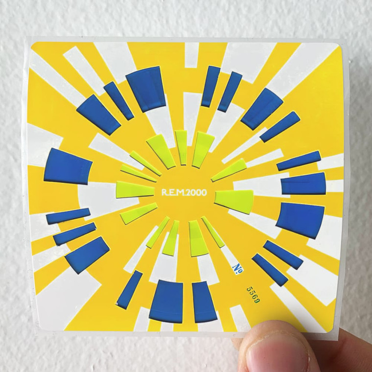 REM 2000 Fanclub Single Album Cover Sticker