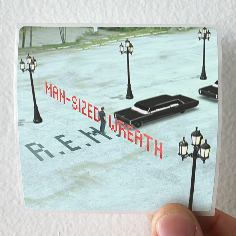 REM Man Sized Wreath Album Cover Sticker