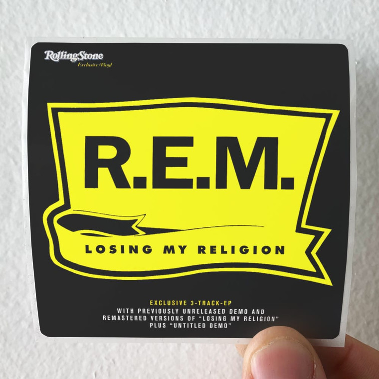 REM Losing My Religion 3 Album Cover Sticker