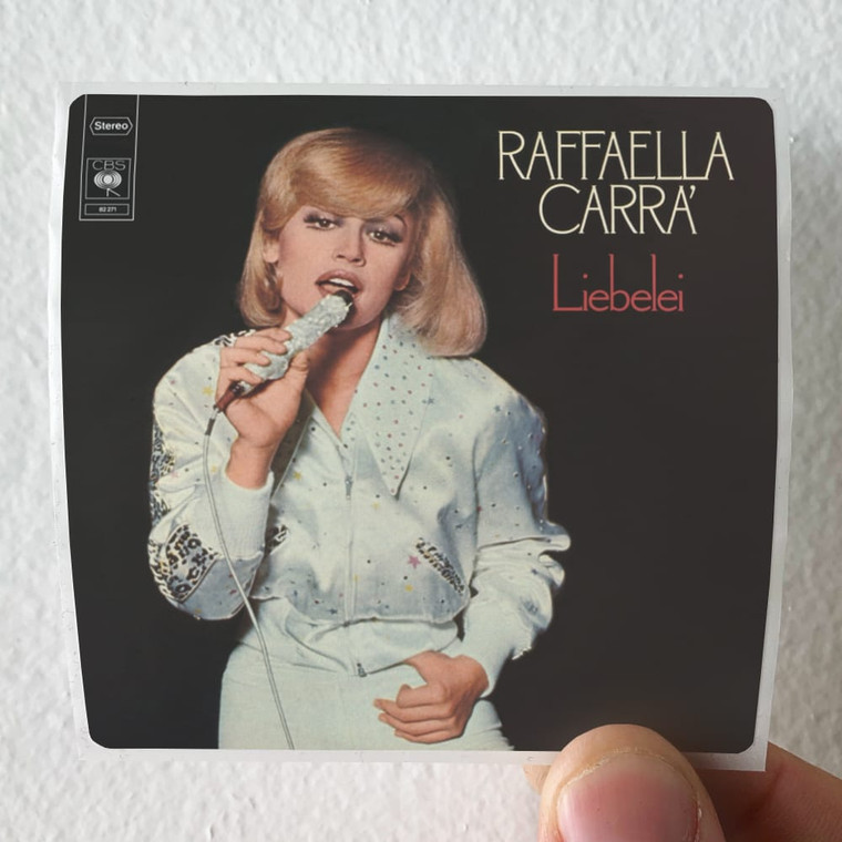 Raffaella Carra Liebelei Album Cover Sticker