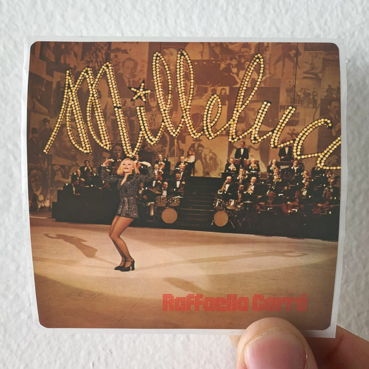 Raffaella Carra Milleluci Album Cover Sticker