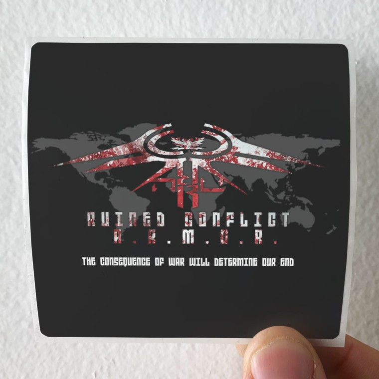 Ruined Conflict Armor Album Cover Sticker