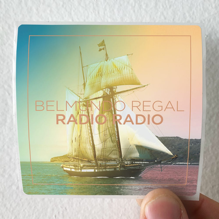 Radio Radio Belmundo Regal Album Cover Sticker