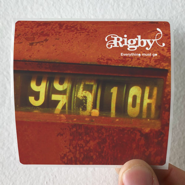 Rigby Everything Must Go Album Cover Sticker