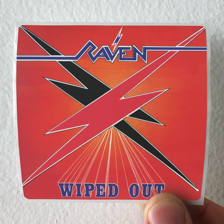 Raven Wiped Out Album Cover Sticker