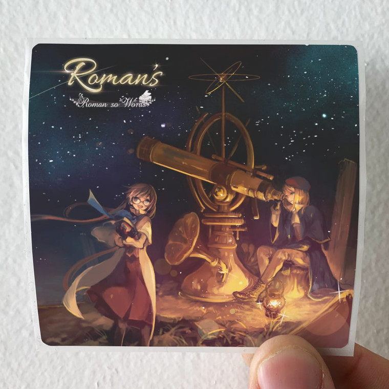 Roman so Words Romans Album Cover Sticker