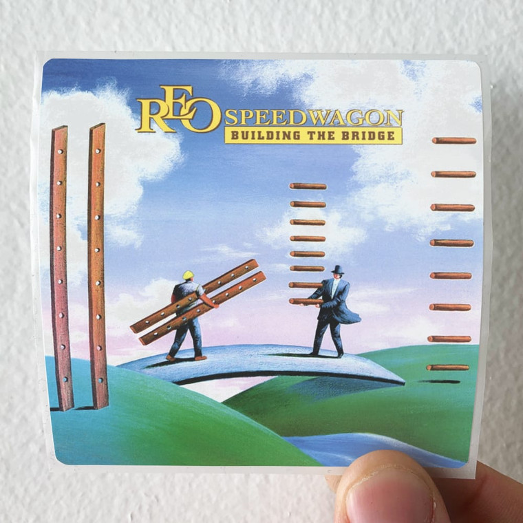 REO Speedwagon Building The Bridge Album Cover Sticker REO Speedwagon Building The Bridge Album Cover Sticker