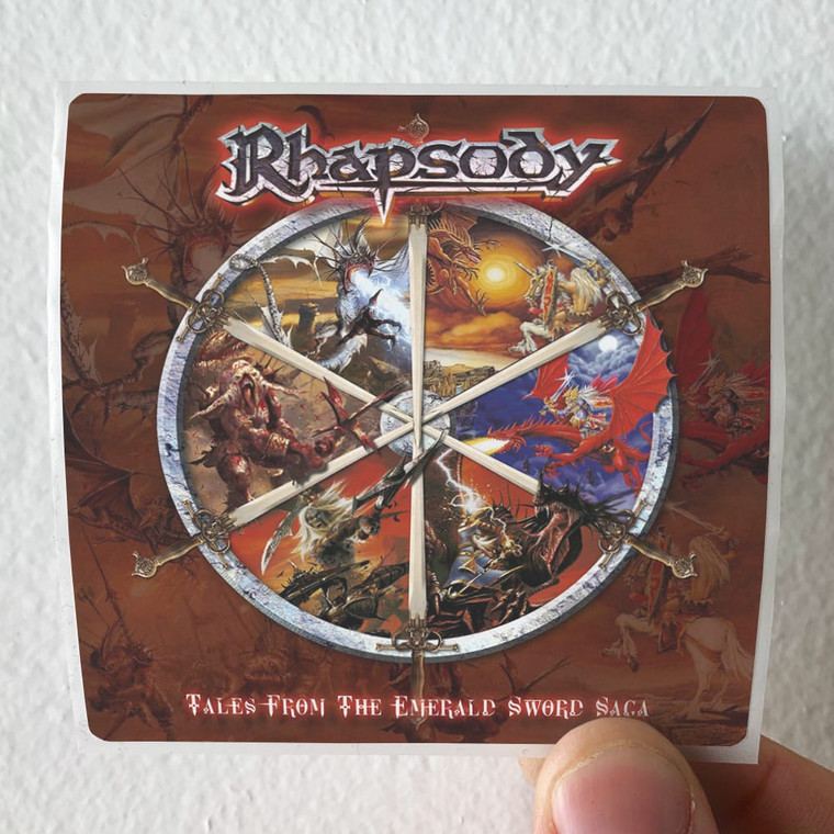 Rhapsody of Fire Tales From The Emerald Sword Saga Album Cover Sticker