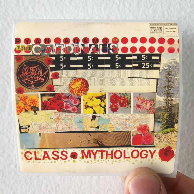 Ryan Adams Class Mythology Album Cover Sticker Ryan Adams Class Mythology Album Cover Sticker