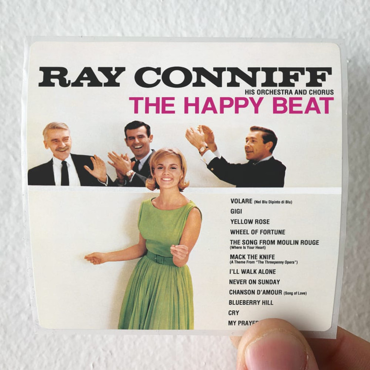 Ray Conniff The Happy Beat Album Cover Sticker