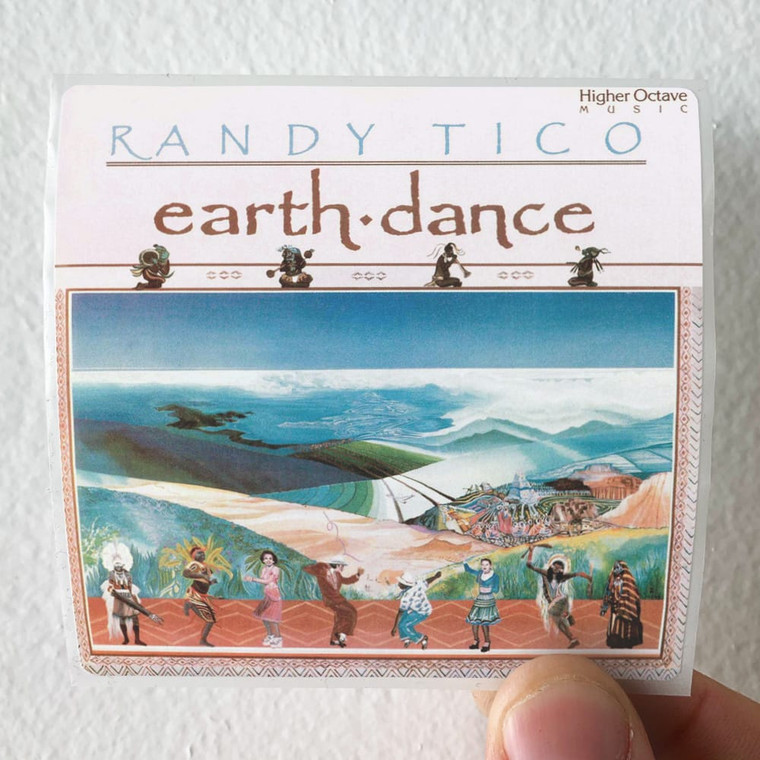 Randy Tico Earth Dance Album Cover Sticker