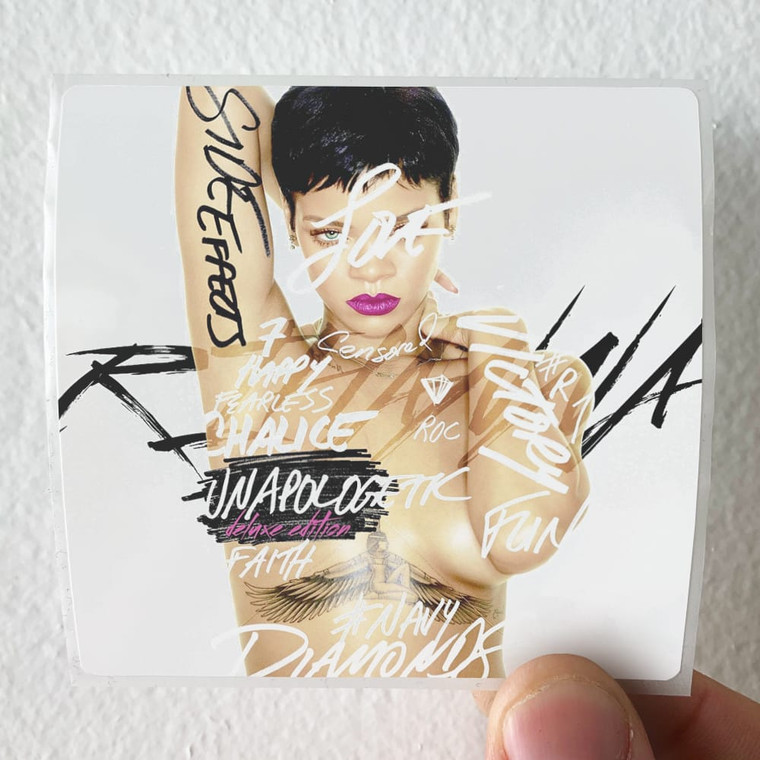 Rihanna Unapologetic Album Cover Sticker