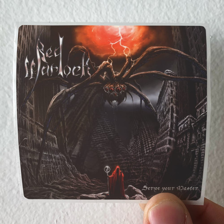 Red Warlock Serve Your Master Album Cover Sticker