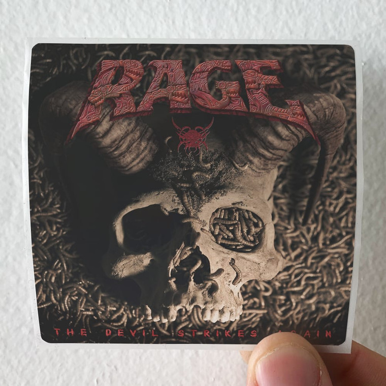 Rage The Devil Strikes Again Album Cover Sticker