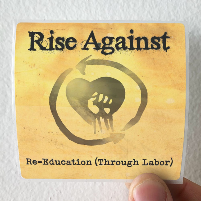 Rise Against Re Education Through Labour Album Cover Sticker