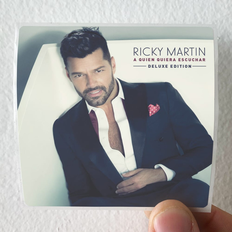 Ricky Martin A Quien Quiera Escuchar Album Cover Sticker