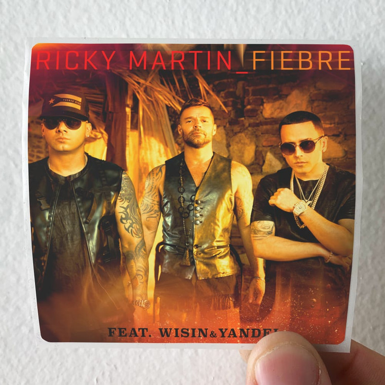 Ricky Martin Fiebre Album Cover Sticker