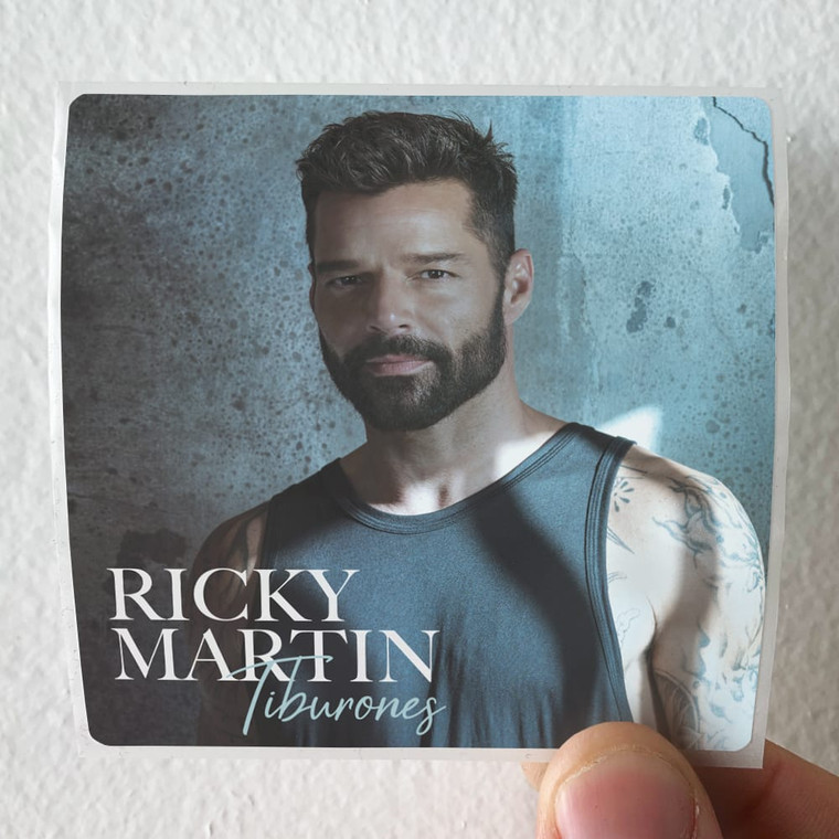 Ricky Martin Tiburones Album Cover Sticker