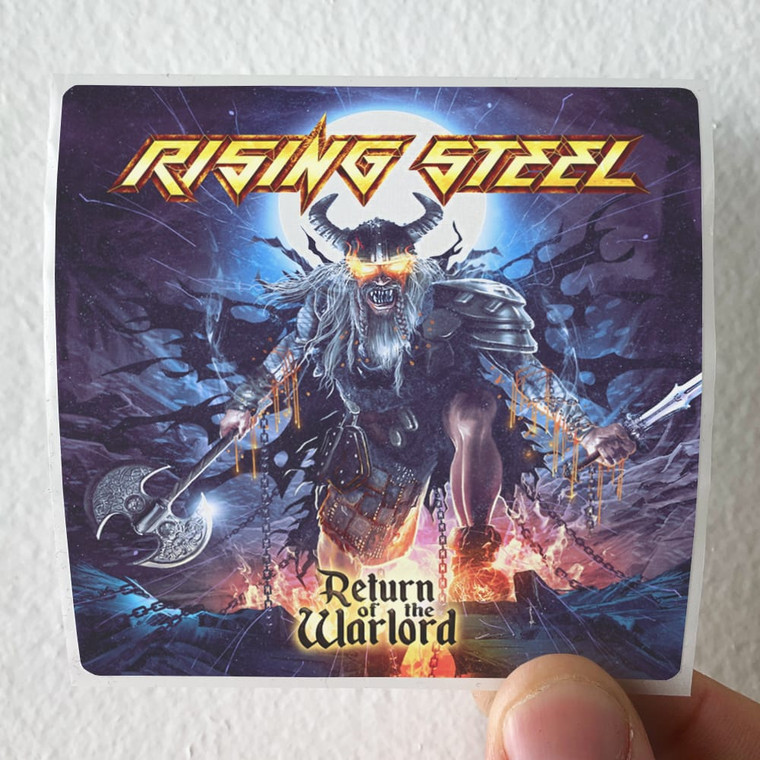 Rising Steel Return Of The Warlord Album Cover Sticker