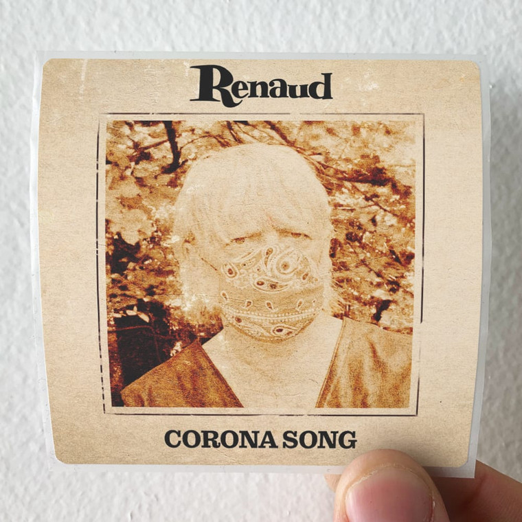 Renaud Corona Song Album Cover Sticker