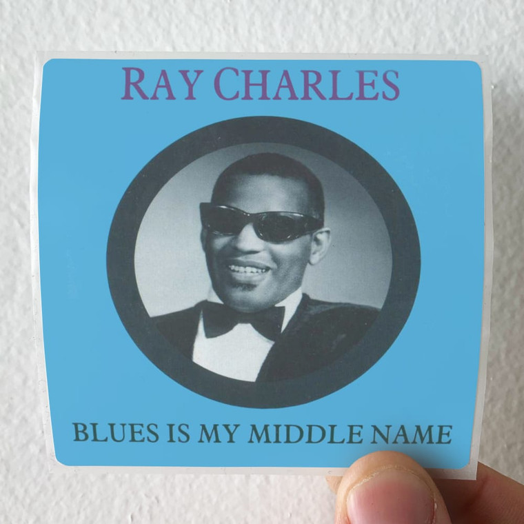 Ray Charles Blues Is My Middle Name Album Cover Sticker